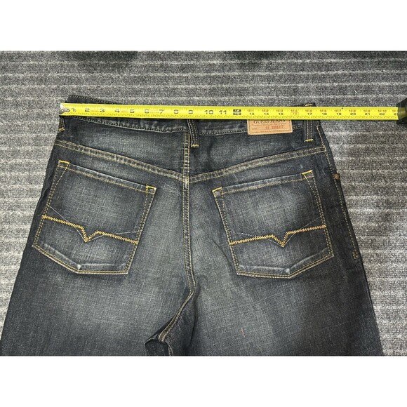 Guess Jeans Denim Baggy Shorts Mens Size 34 Dark Wash‎ Y2K Grunge Skater - Picture 8 of 8